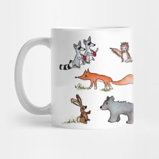 Woodland animal sticker Bundle Pack Mug